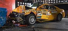 ADAC-Crashtest mit dem Brilliance BS6. Foto: ADAC